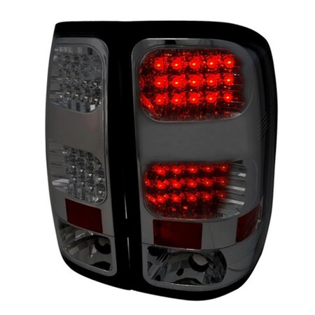 Overtime LED Tail Lights for 07 to 12 GMC Sierra, Smoke - 10 x 22 x 27 in. OV2654315